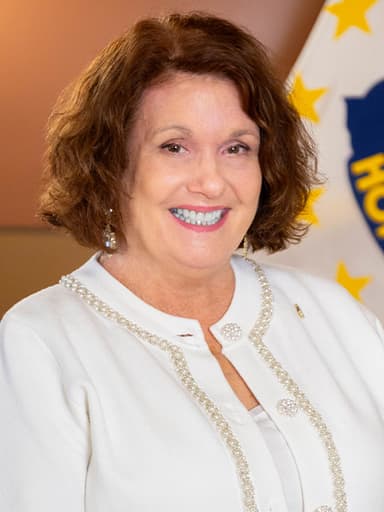 Official portrait of Mia Ackerman, archived from ri-ga-member-directory.