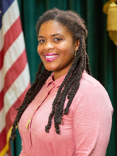 Official portrait of Tiara Mack, archived from ri-ga-member-directory.