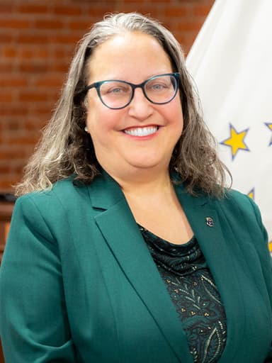 Official portrait of Rebecca Kislak, archived from ri-ga-member-directory.