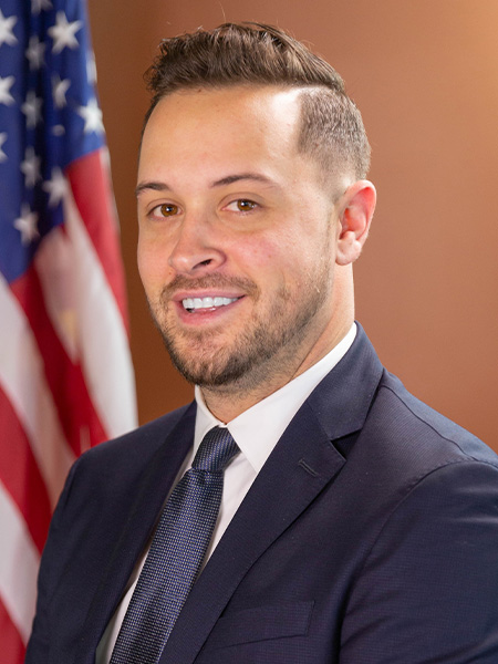 Official portrait of Brandon Voas.
