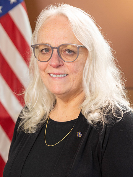 Official portrait of June Speakman.